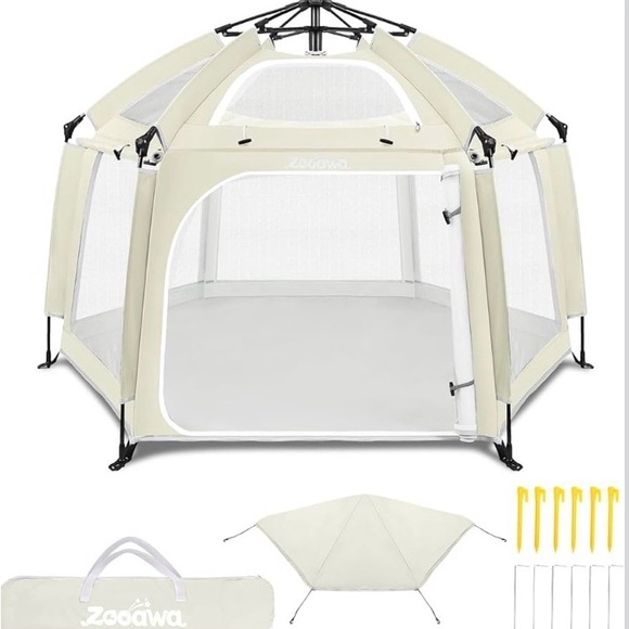 Portable Toddler Playpen / Tent Removable Indoor and Outdoor with Travel Bag, - Picture 2 of 15
